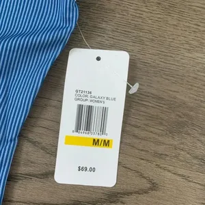 Nautica Blue Ribbed Biker Short Set Crop Top‎ Athleisure Gym Pilates Size M NWT thumbnail 12