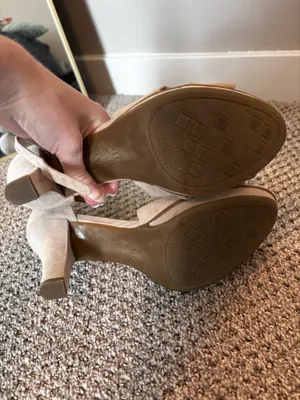 Nude heels suede Tan Size 8 thumbnail 4