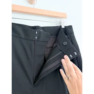 Madewell | NWT Harlow Superwide-Leg Trouser Brushed Twill Black Pants | Sz 4 thumbnail 5
