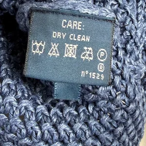 Ralph Lauren Blue 100% Linen Italian Yarn Open Knit Sweater Small‎ RL-CCRC1W thumbnail 5