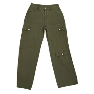 SHEIN Cargo Wide Leg Loose Utility Baggy Rugged Chore Army Green Pants Size 30 thumbnail 3