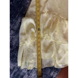 Wild Fable Dress Mini Tank Ruffled Yellow Floral Size Medium Romantic Garden thumbnail 5