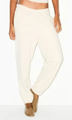 SKIMS Cotton Fleece Classic Oatmeal Heather Jogger Size L thumbnail 1