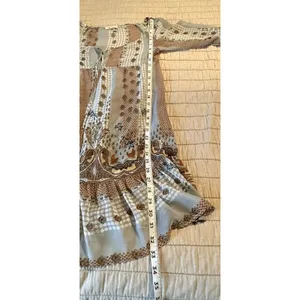 VTG Fire Los Angeles Dress Sz SMALL‎ Boho Peasant Fairy Sheer Festival Y2K Flowy thumbnail 6