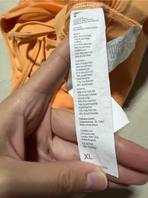 Fabletics orange peach athletic Sports Bra XL thumbnail 7