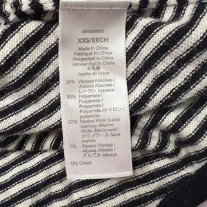 Madewell Stripe-Mix Ashbury Mockneck Sweater Dark‎ Indigo Navy Blue & White XXS thumbnail 12