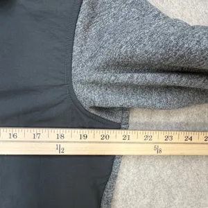 The North Face 1/4 Zip Hoodie Women M Gray Gorpcore Hiking Granola Girl Academia thumbnail 8