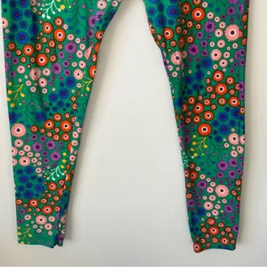 LuLaRoe Green / Pink / Yellow Patterned Leggings Size Tall and Curvy 12/18 thumbnail 10