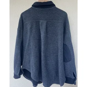 Free People Button Down Jacket Ruby Fleece Shacket Gray Lounge Cozy Oversized M thumbnail 4