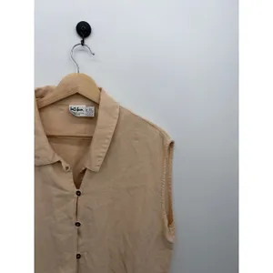 Kiko Linen Tunic Top One Size Lagenlook Oversized Button Front Artsy Boho thumbnail 7