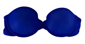 Victoria's Secret Strapless Beach Bandeau Swimwear Lined Royal Blue 32C thumbnail 1