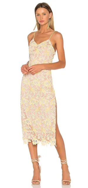 Never Been Done Revolve Donna Dress in Sunshine thumbnail 1