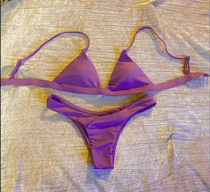 NWOT Plum Purple Small 2 piece bikini. thumbnail 2