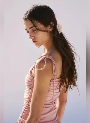NWT FREE PEOPLE Liza Drop-Waist Midi Color: Tuscany Size M thumbnail 5