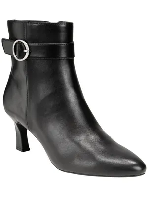 Style & Co. . Savvyyy Belt Booties Heeled Faux Leather Black 8M thumbnail 11