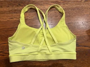 Lululemon Neon Yellow Energy Sports Bra thumbnail 2