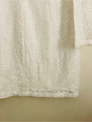 Element Eden White Lace Bell Sleeve Mini Dress NWT Medium Boho Festival thumbnail 14