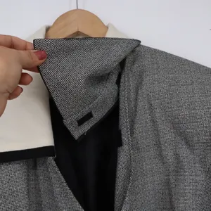 Adolfo II Skirt Suit Women 18W Atelier Grey Double Breasted Contrast NEW thumbnail 2