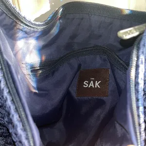 The Sak Dark Blue Crochet Shoulder Bag thumbnail 3