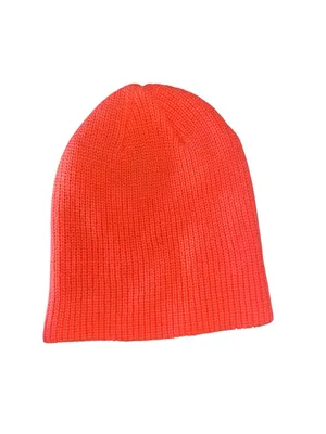 Burton Neon coral Knit Beanie Hat One Size Winter Ski Snowboard Ribbed thumbnail 4