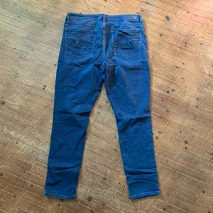 American Eagle dark wash 16 mom hi-rise normcore jeggings thumbnail 3