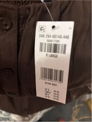 Hollister Brown Peplum Blouse Size XL thumbnail 5