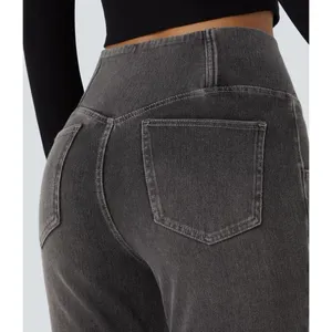 ✨Halara Flex™ High Waisted Crossover Pocket Washed Casual Flare Sz XL Jeans✨ thumbnail 6