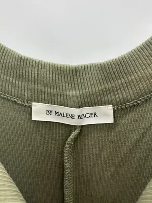 By Malene Birger Lio Ribbed Midi Dress Green Size XS thumbnail 6