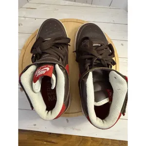 2006 Nike Air Force 1 MID XXV Brown & Red Players 314195-261 Size: 6.5 Y 8 Woman thumbnail 12