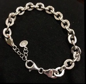 SILPADA Women’s Sterling Silver Rolo Open Interconnencted Link Bracelet thumbnail 2