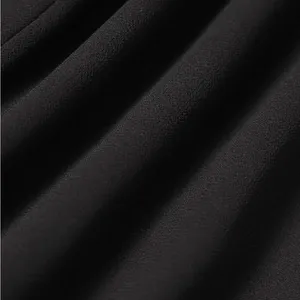 RIHOAS The Black Stand Collar Sheer Slit Mini Dress thumbnail 6
