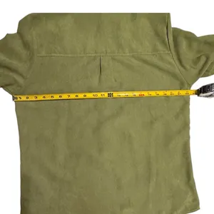 Notations Womens Olive Green Faux Suede Button Down Shirt MSDB0112 Large thumbnail 7