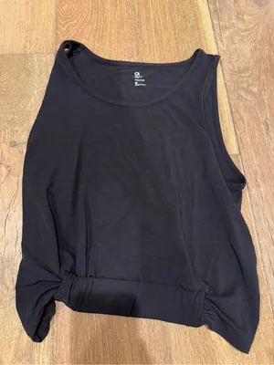 GapFit Black Cinched Tank thumbnail 1