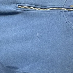 Nike Quarter Zip Sweatshirt Womens Medium‎ Blue Fleece Pullover Vintage Y2K thumbnail 3