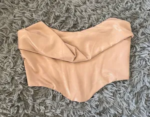 Oh Polly tan corset top thumbnail 1