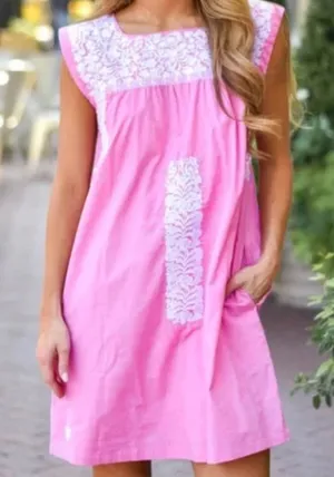 J.Marie Oaxaca Floral Embroidered Dress thumbnail 1
