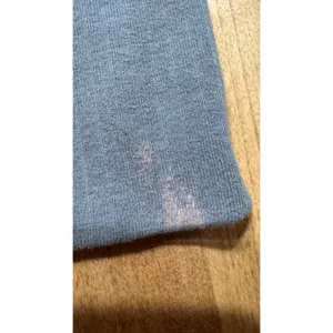 Free People Mock Neck Ribbed Long Sleeve‎ Top Blue Grey Womens Large thumbnail 7