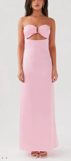 Peppermayo Exclusive - Tropicana Satin Maxi Dress - Candy thumbnail 1