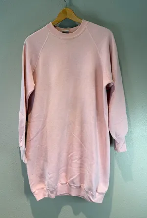 Sturdy Sweats by Lee Vintage Pastel Pink Oversized Crewneck Sweatshirt Medium thumbnail 1