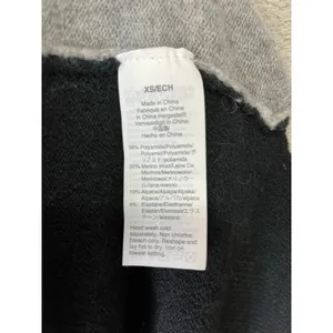 Madewell Kent Cardigan Coziest Yarn Colorblock Merino Alpaca Wool Sweater XS NEW thumbnail 7