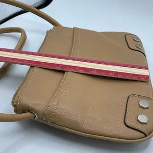 Tignanello tan leather crossbody. 21” handle drop. Tan thumbnail 10