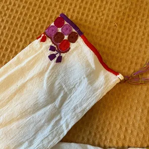 Embroidered linen tunic White Size M thumbnail 3