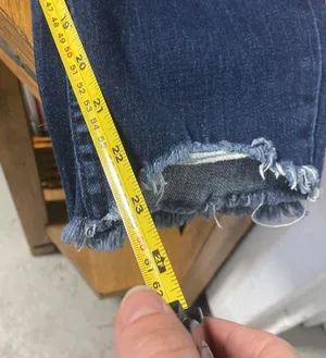 Free People Size 30 distressed denim mid rise Maggie style thumbnail 9