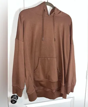 Athletic Works Lined Brown Hoodie Spandex Comfy Drawstring Pocket Unisex Sz XXXL thumbnail 5