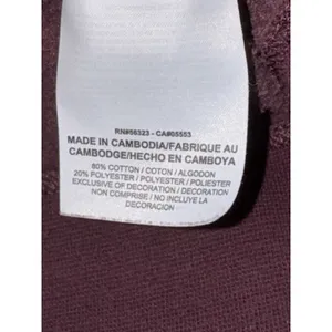 Nike Quarter Zip Pullover Women S Burgundy Black Colorblock‎ Fleece Mock Neck thumbnail 9