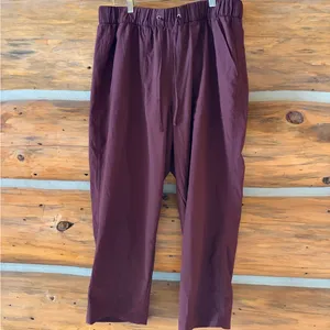 Old Navy Stretch Tech Maroon Pants size Large thumbnail 2