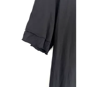 Lost & Found Ria Dunn T-Shirt Dress M Black Asymmetrical Raw Edge Made In Italy thumbnail 5