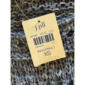 J.‎ Jill Pure Jill Blue Indigo Open Stitch Cotton Blend Pullover Sweater Size XS thumbnail 10