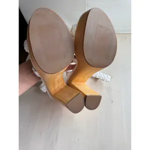 Veronica Beard Gael White Braided Leather Ankle Strap Platform Sandals 9 thumbnail 9