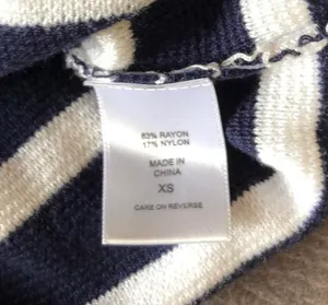 NEW YORK & COMPANY Blue & White V-Neck Jersey Top thumbnail 9